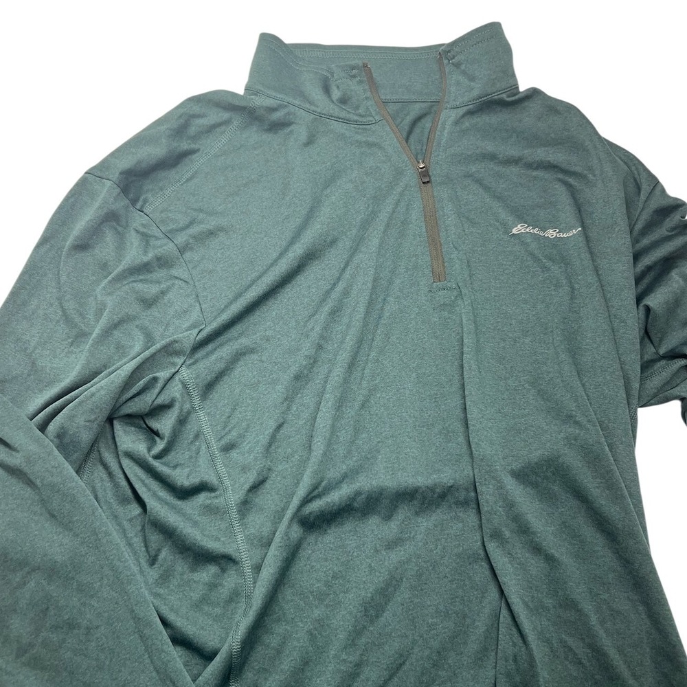 Eddie Bauer FreeDry Mens Medium Pullover 1/4‎ Zip Long Sleeve Shirt